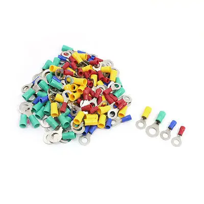 

120Pcs RV5.5-6 Insulated Ring Terminals Connectors for AWG 12-10 Wire