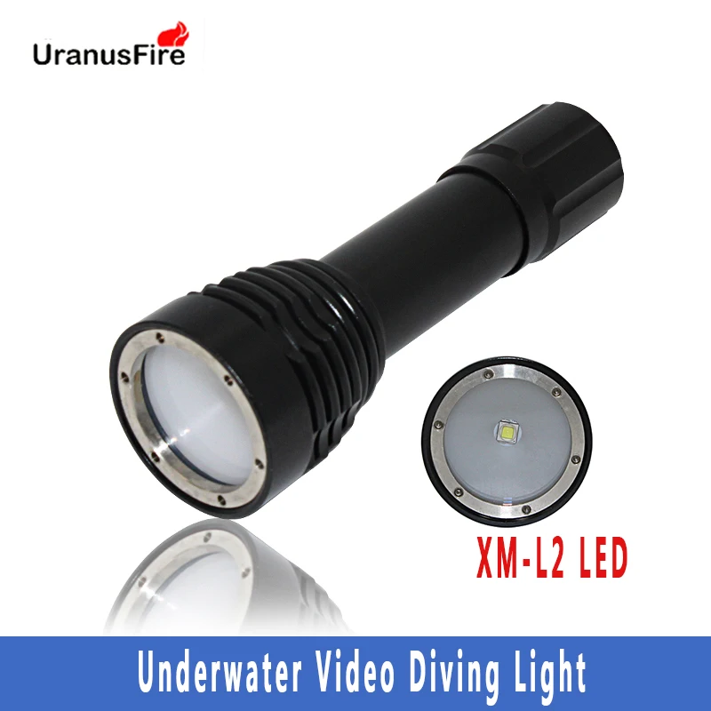 

LED Diving Flashlight Torch 18650 Underwater 80M L2 Powerful Professional Underwater Video Searchlight Scuba Dive Light