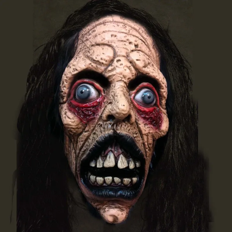 2018New Хэллоуин страшный череп маска зомби Реалистичная маска зомби шлем Дышащий Латекс маска взрослых нарядное платье Вечерние Маски - Цвет: T