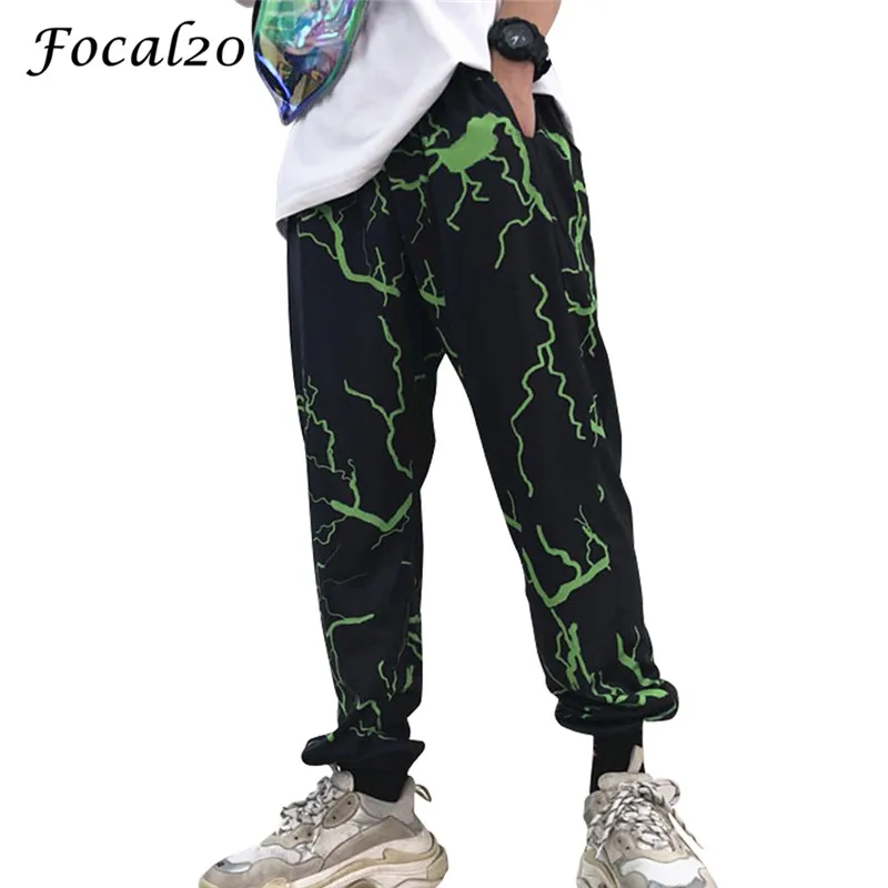 Tanie Focal20 Streetwear błyskawica kobiety Harem spodnie w pasie dorywczo luźne pełnej długości sportowe spodnie spodnie uliczne