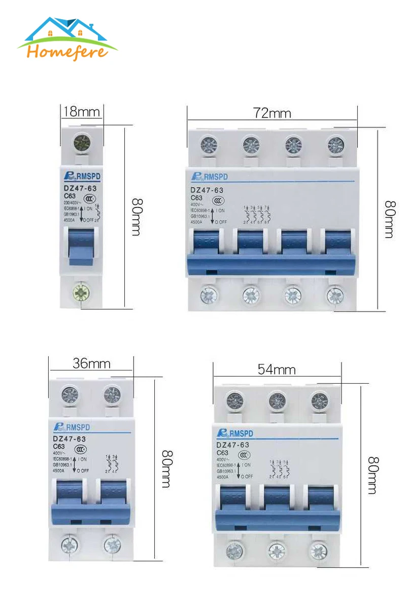 Circuit Breaker DZ47-63 9