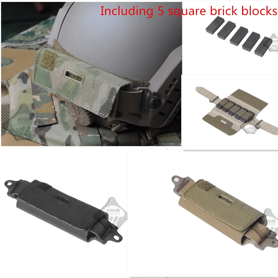 

Ops-Core Style Fast Rear Counterweight FAST Helmet Accessory Pouch Including 5 square brick blocks Compete kit