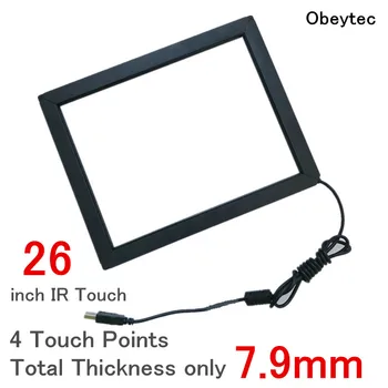 

Obeytec 26 inch Infrared Touch Overlay Kit, USB Port, for Magic Mirror, 4K Display,Kiosk Terminal, 4 points, Easy install