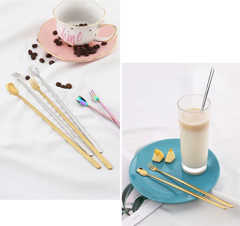 Long Handle Coffee Dessert Cocktail Stirring Scoops 8