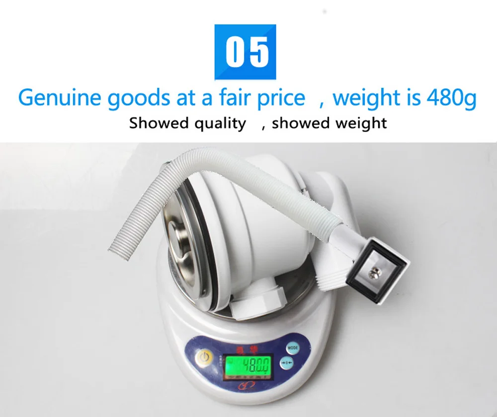 deluxe 304, aço inoxidável, desodorizante, filtro de