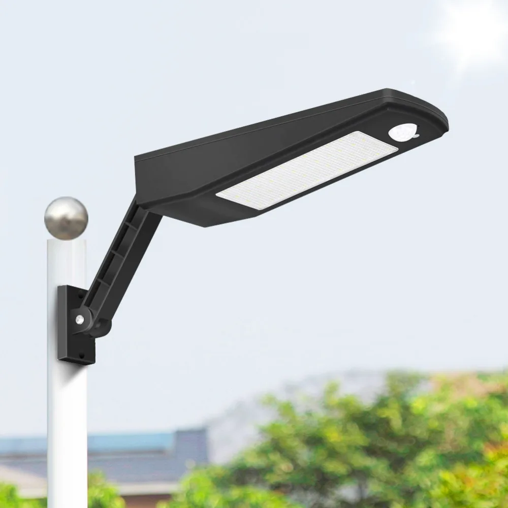 LED Street Light Pole Motion Sensor Solar Garden Wall Lamp
