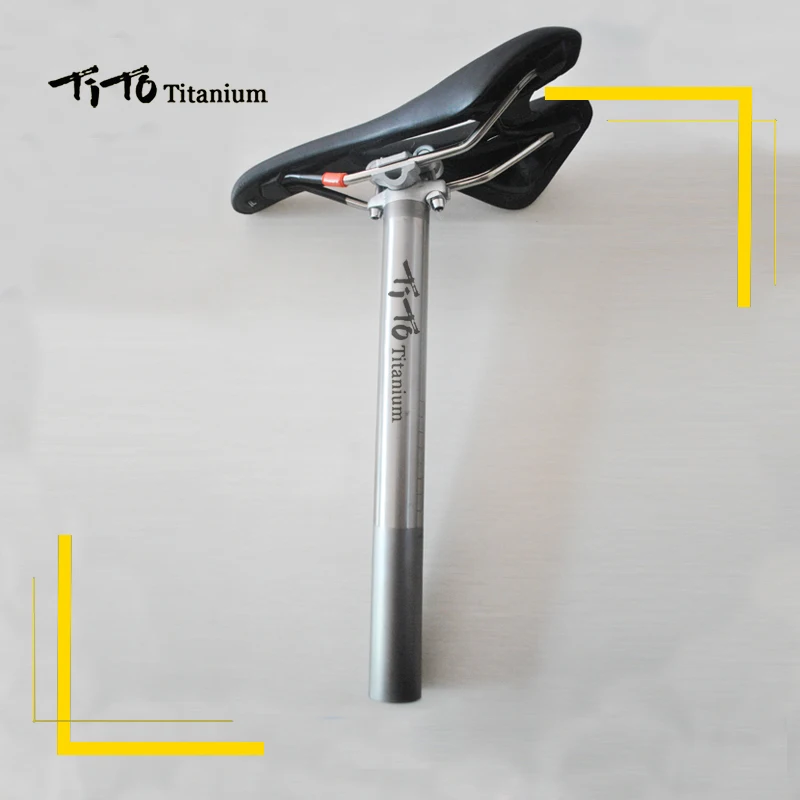 Titanium Ti 27.2mm//30.9mm//31.6mm*350mm Road MTB Bike Cycling Seatpost Seat Tube