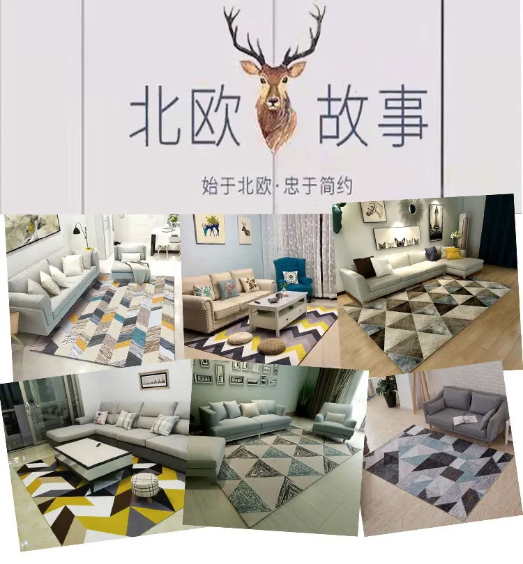 

European and Ameircan Style Hallway Carpet Floral Modern Pattern Absorbent Non-slip Carpet rug runner for Living room Bedroom