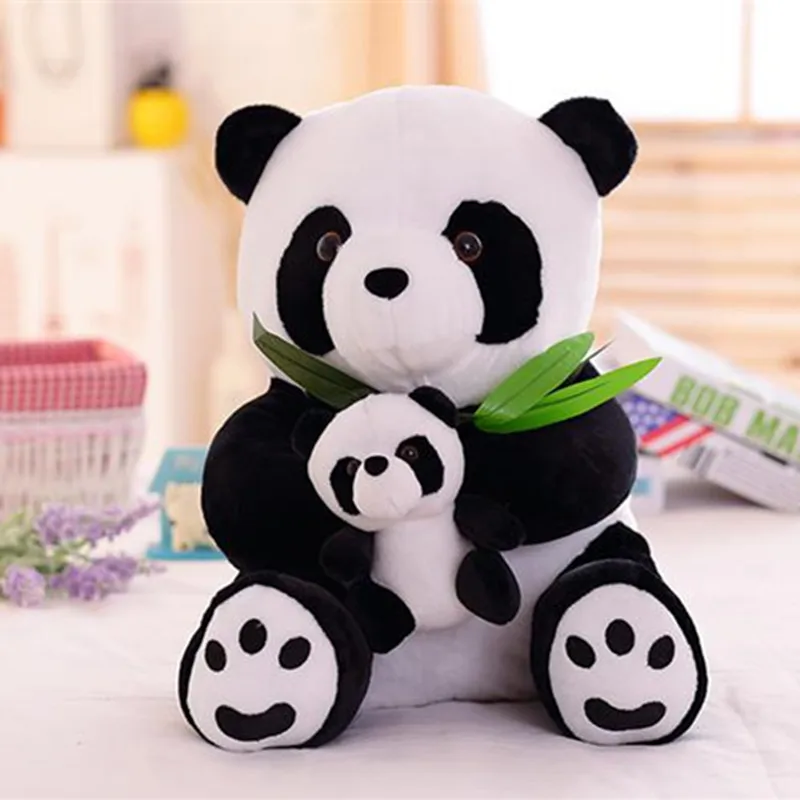 

Mother Panda Plush Toy 25cm 30cm 50cm Size The Mother And Kid Panda Plush Toy Panda Soft Stuffed Toy Wholesale And Retails 1pcs
