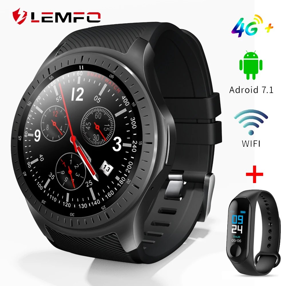 

LEMFO LF25 MTK6580 Smart Watch Android 7.1.1 GPS Bluetooth SIM TF card call 1GB +16GB 600Mah Big Battery Sport Smartwatch Men