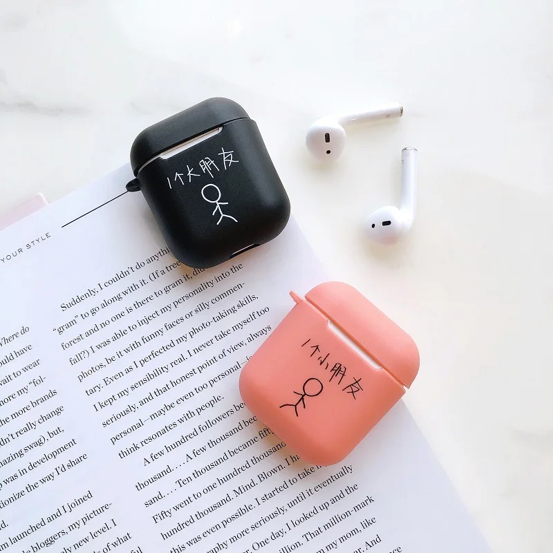 Cartoon unicorn Charging Headphones Cases for Apple Airpods 1 Bluetooth Wireless Earphone Cover For Airpods 2 pink matte case