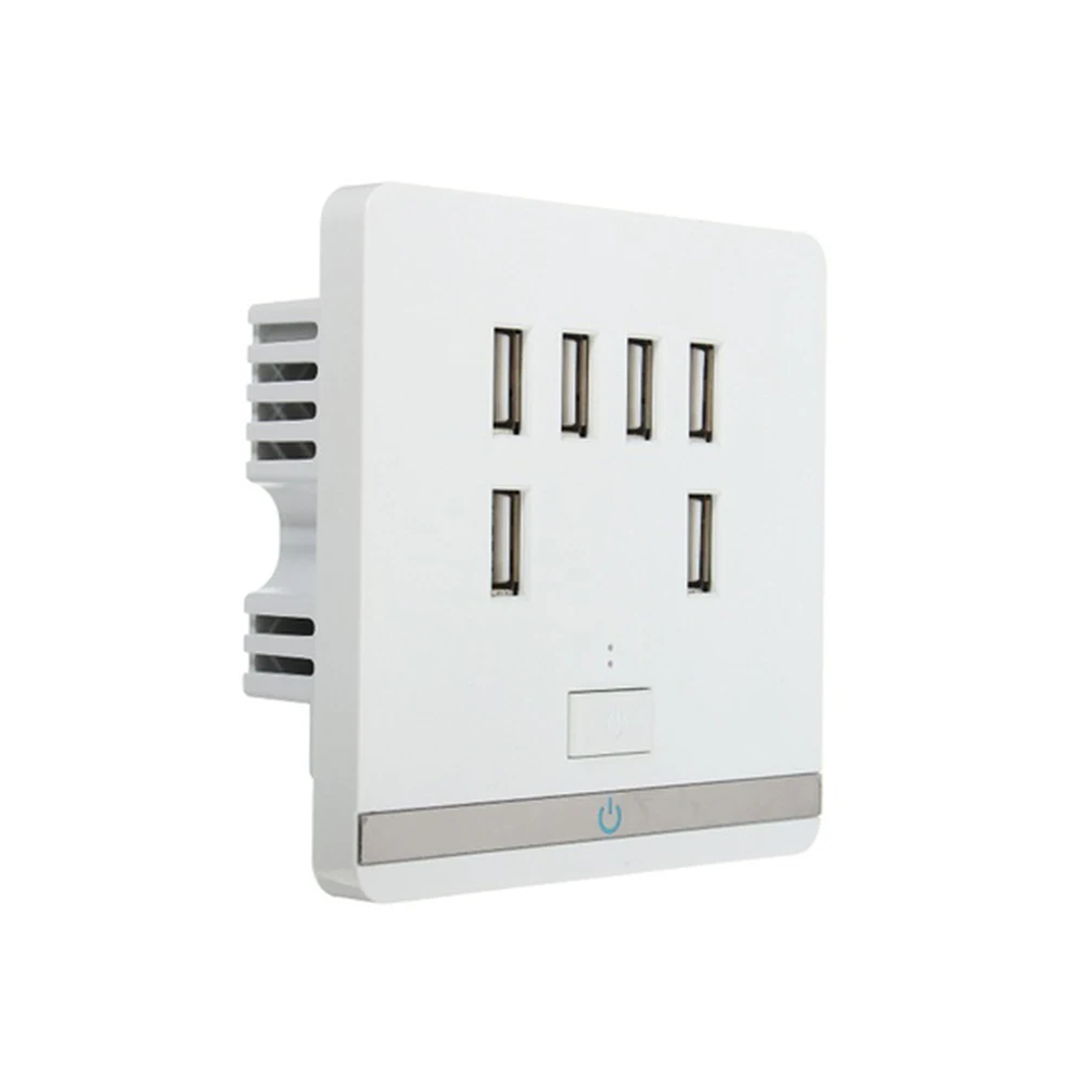 Новое 10 а 12 36 в 6 USB порт настенное зарядное устройство розетка
