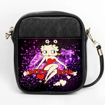 

New fashion Betty Boop Sling Bag Custom Women Sling Shoulder Bags Leather Mini Girls Tote Party Bag 1pcs custom