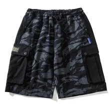 Японский стиль уличная Мужская камуфляжная шорты карманные карго шорты Модная Мужская брендовая одежда до колен шорты для мужчин
