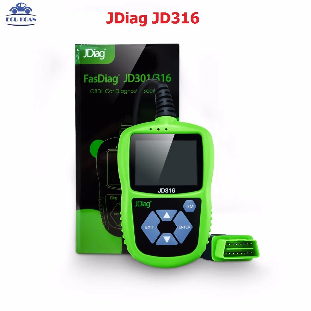 

JDiag Code Reader JD316 JD301 Color Screen with Mode 6 Portable OBD Scanner Reading Pending Storing and Freezing Codes