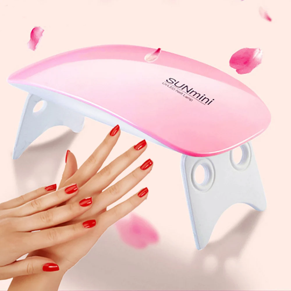 

Portable Lamp Nail Dryer USB Charge 6W Gel Nail Dryer 30s 60s Timer LED Light Fast Dry Nails Gel Manicure For Nail Art