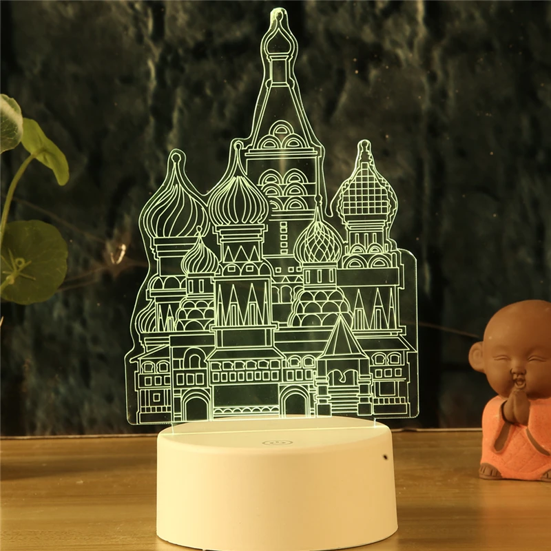 LED Nightlight Temple Castle Palace 3d Lamp 7 Colors Night Lamps For Kids Touch Remote Led Usb Desk lamps Baby Sleeping Mylamp LED Nightlight Temple Castle Palace 3d Lamp 7 Colors Night Lamps For Kids Touch Remote Led Usb Desk lamps Baby Sleeping Mylamp