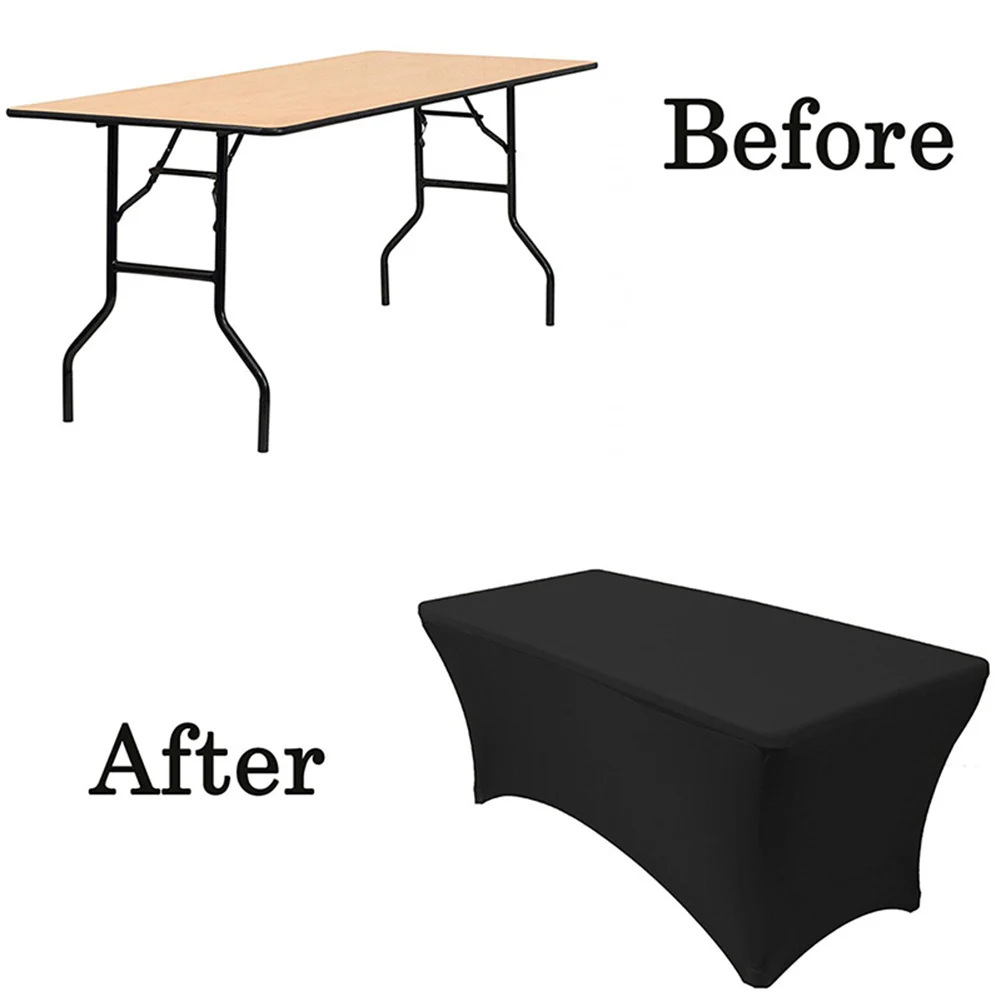 

Simple Table Cover Square Solid Color Elastic Desk Cover for Hotel Restaurant LBShipping