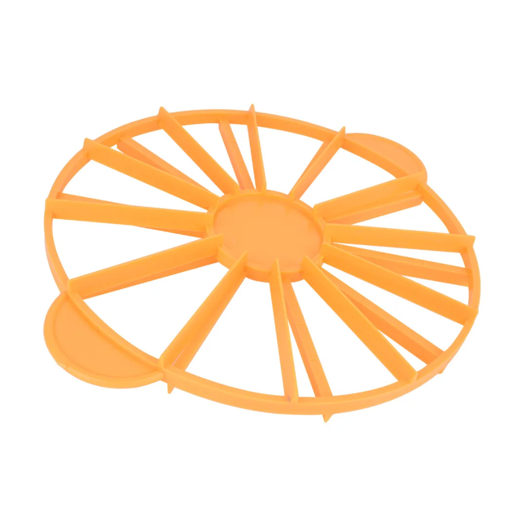 

1x Yellow Cake Pie Portion Marker 10 / 12 Piece Equal Silicone Slicer Cutter Divider Birthday Party Tool Gifts