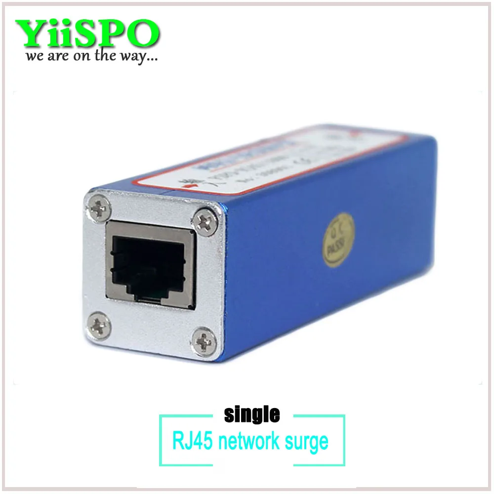 YiiSPO сети RJ45 стабилизатор напряжения гром, мощность surger защита, молниеотвод для 100Mbs Ethernet/IP камера