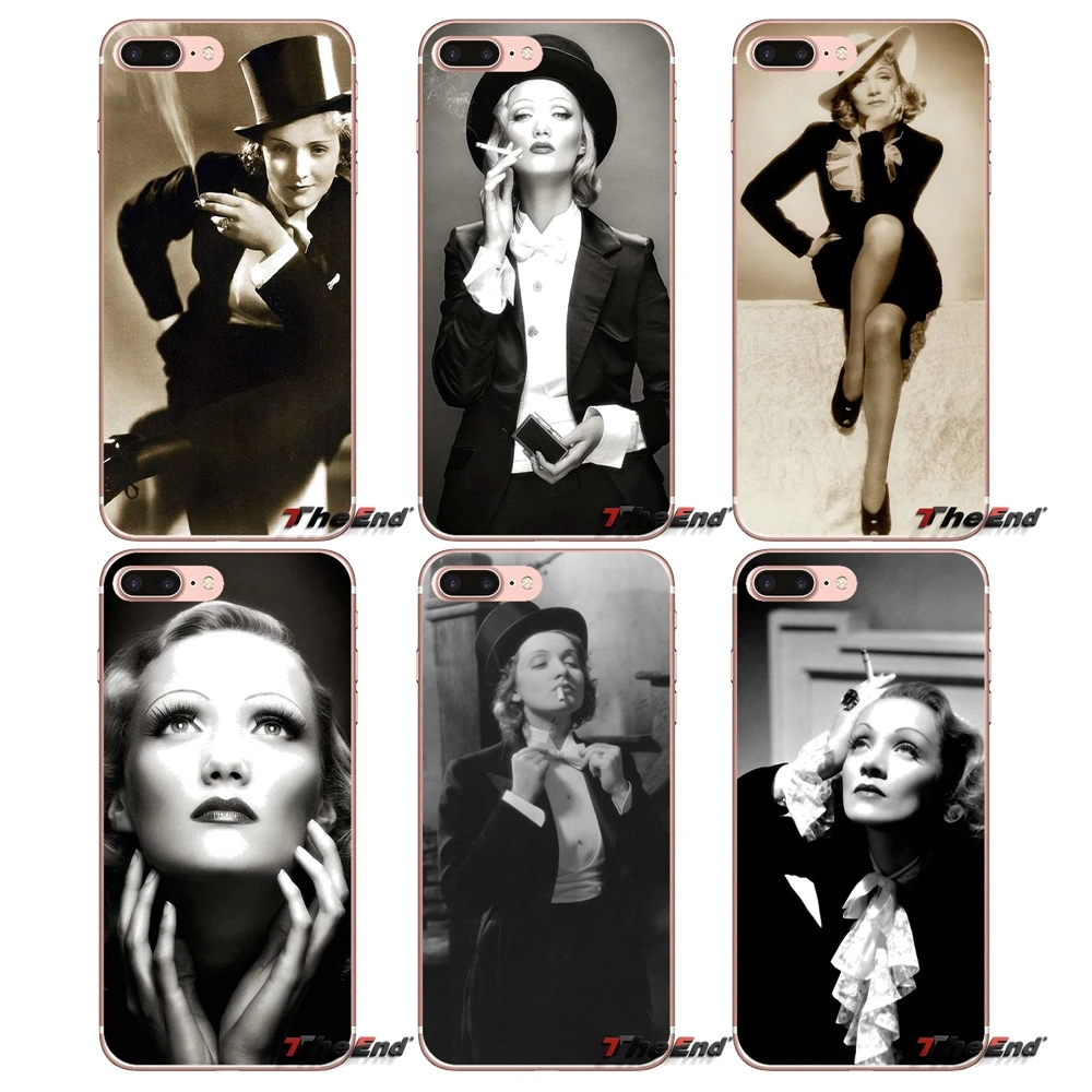 Marlene Dietrich The Blue Angel Soft Case For iPhone X 4 4S 5 5S 5C SE 6 6S 7 8 Plus Samsung Galaxy J1 J3 J5 J7 A3 A5 2016 2017 | Мобильные