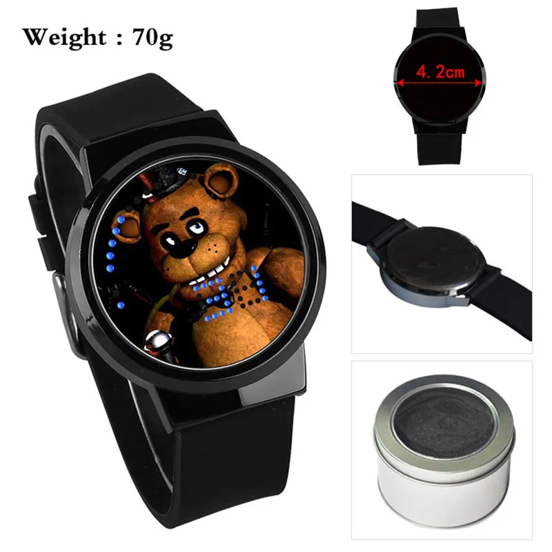 Часы Five Nights At Freddy Bonnie Foxy для мальчиков и девочек водонепроницаемый светодиодный сенсорный экран наручные часы студенческий подарок - Цвет: Style 8