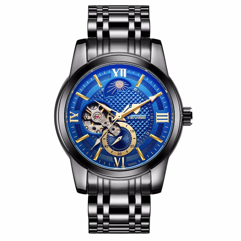 

TEVISE Automatic Mens Watch Skeleton Mechanical Watches Men Relogio Masculino Dropship