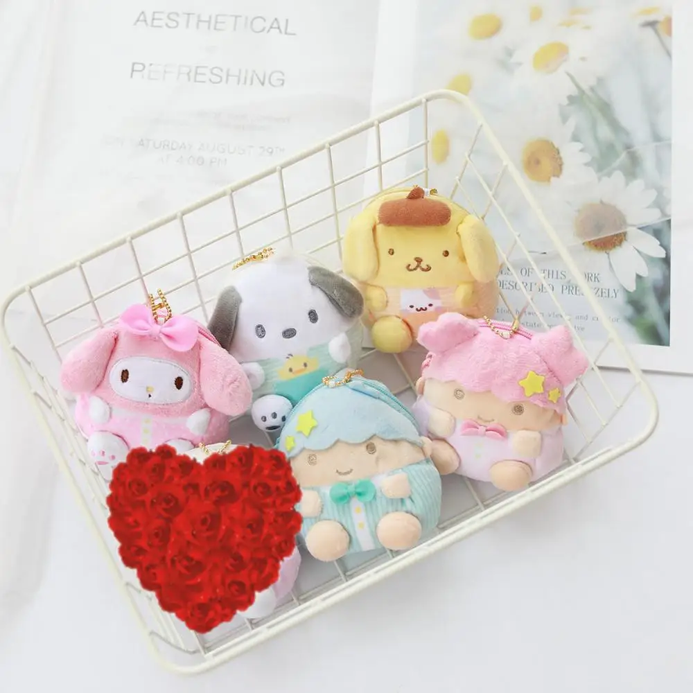 Плюшевый Кошелек для монет PlushToy My Melody Cinnamoroll Dog Little Twin Star милый женский кошелек