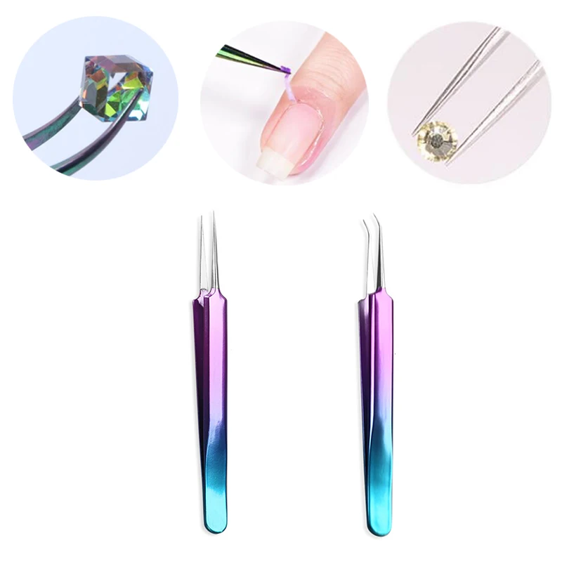 

Professional Nail Art Set Manicure Pedicure Tools Kit including Nail Tweezers Rhinestone Picker and Nail Scissors