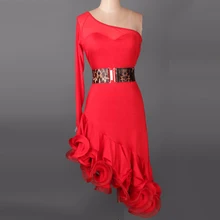 Платья для латинских танцев для взрослых/детей фиолетовые/красные/черные/синие платья для бальных танцев для девушек платья для танцев ча/Румба/Самба DQ3054