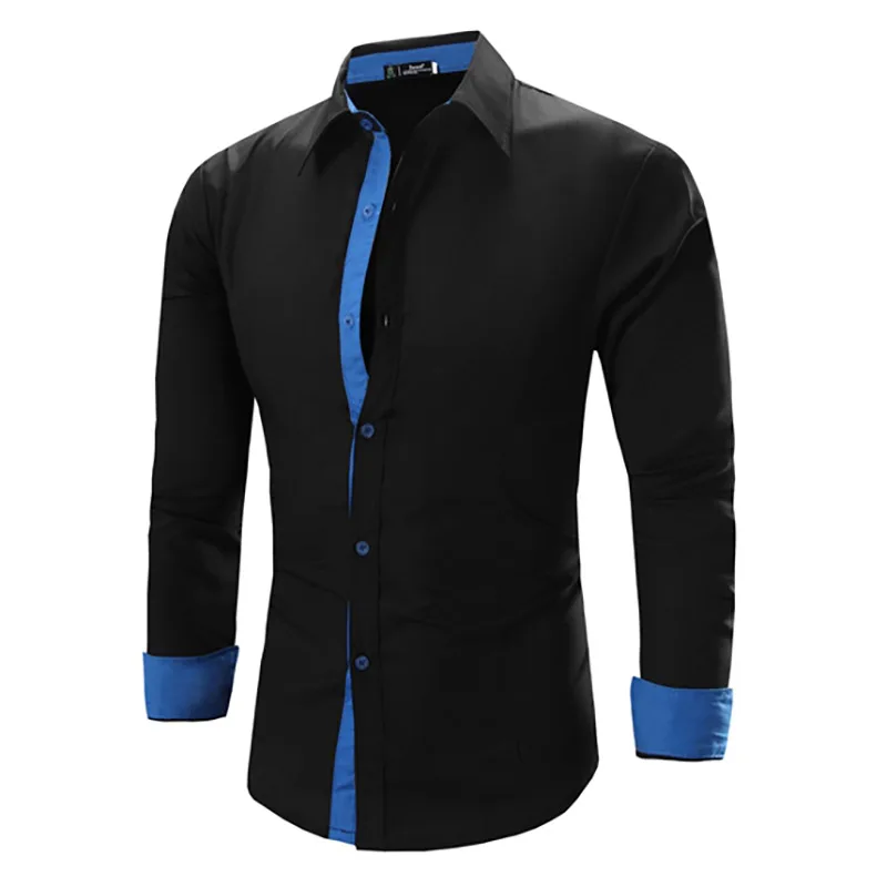 Popular Mens Black Dress ShirtBuy Cheap Mens Black Dress Shirt lots
