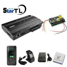 ZK inbio160 контроля доступа rfid считыватель отпечатков пальцев rfid контроля доступа по отпечаткам+ 12V5A срок службы аккумулятора power+ FR1200+ кнопка выхода+ zk4500