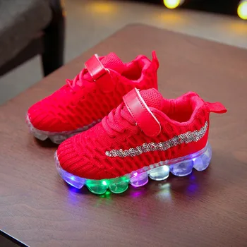 

New Children Luminous Shoes Kid Baby Girls Boys Bling Sport Running Fashion Sneakers lashing Lights Casual Shoes LED For Kids