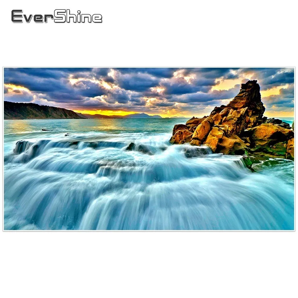

EverShine 3D Diamond Painting Full Square Scenery Rhinestone Landscape Diamond Embroidery Diamond Mosaic Cross Stitch Home Decor