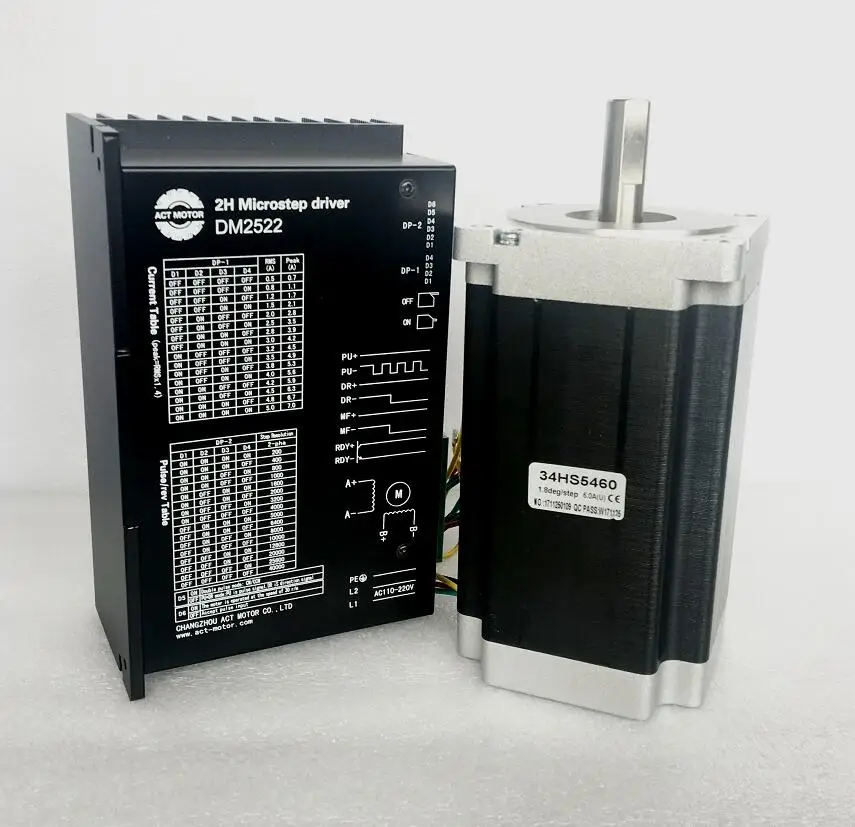 

ACT 1axis nema 34 stepper motor 12n.m 34HS5460 with driver DM2522