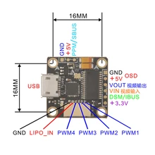 Teeny1s F4 Flight Control integrated OSD Indoor brushless Racing Drone built-in 5V boost module omnibus_s