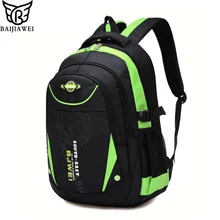 BAIJIAWEI Nouveaux Enfants Sacs D’école Pour Filles Garçons Enfants Étanche Sac À Dos À L’école Primaire À Dos Mochila Infantil Zip
