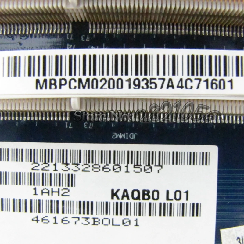Материнская плата NOKOTION MBPCM02001 KAQB0 для ноутбука Acer aspire 5935 5935G GM45 DDR3 с бесплатным