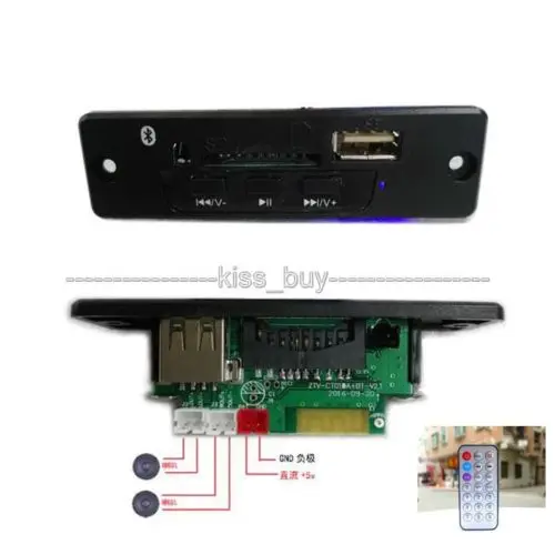 Bluetooth приемник усилитель доска MP3/WAV/WMA/FLAC декодер USB звуковая карта модуль |