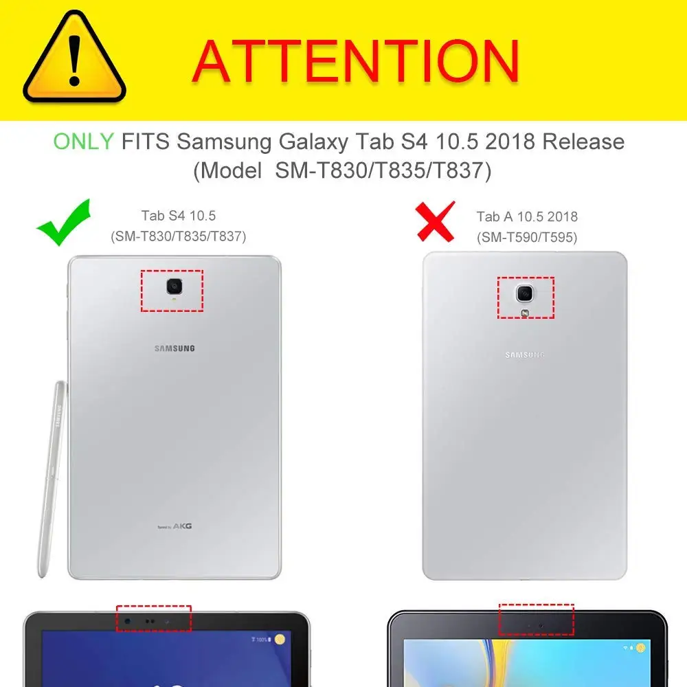 US $234.00 50Pcslot PU Leather Smart Folio Cover with Stand Auto SleepWake Feature for Samsung Galaxy Tab S4 105 inch T830T835 Tablet