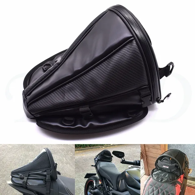 $US $22.40 New carbon fiber color motorcycle tail bag seat backpack handbag for Suzuki TL1000R SV1000S GSXR130