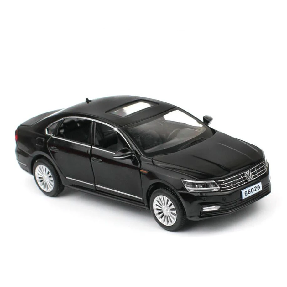 

1:32 Alloy Pull Back Black Car High Simulation Deicast Metal Model 6 Open the Door Toy Vehicles Musical Flashing On Sale V158