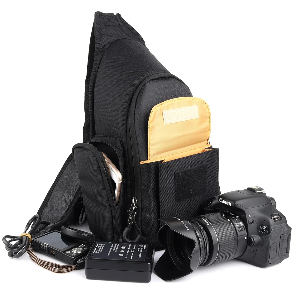 Сумка-слинг для DSLR камеры, сумка через плечо, цифровой чехол для камеры Canon, Nikon, sony, alpha, сумка Panasonic, Pentax, Olympus, чехол для фото-рюкзака