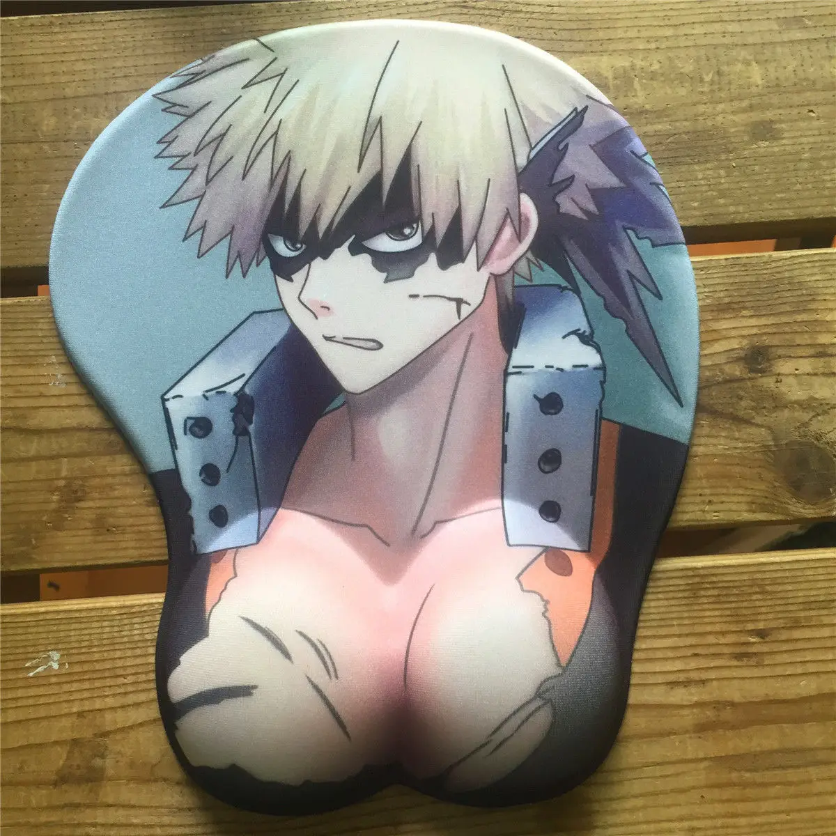 

My Hero Academia Bakugou Katsuki Breast Silica Gel 3D Mouse Pad Wrist Rest Cool