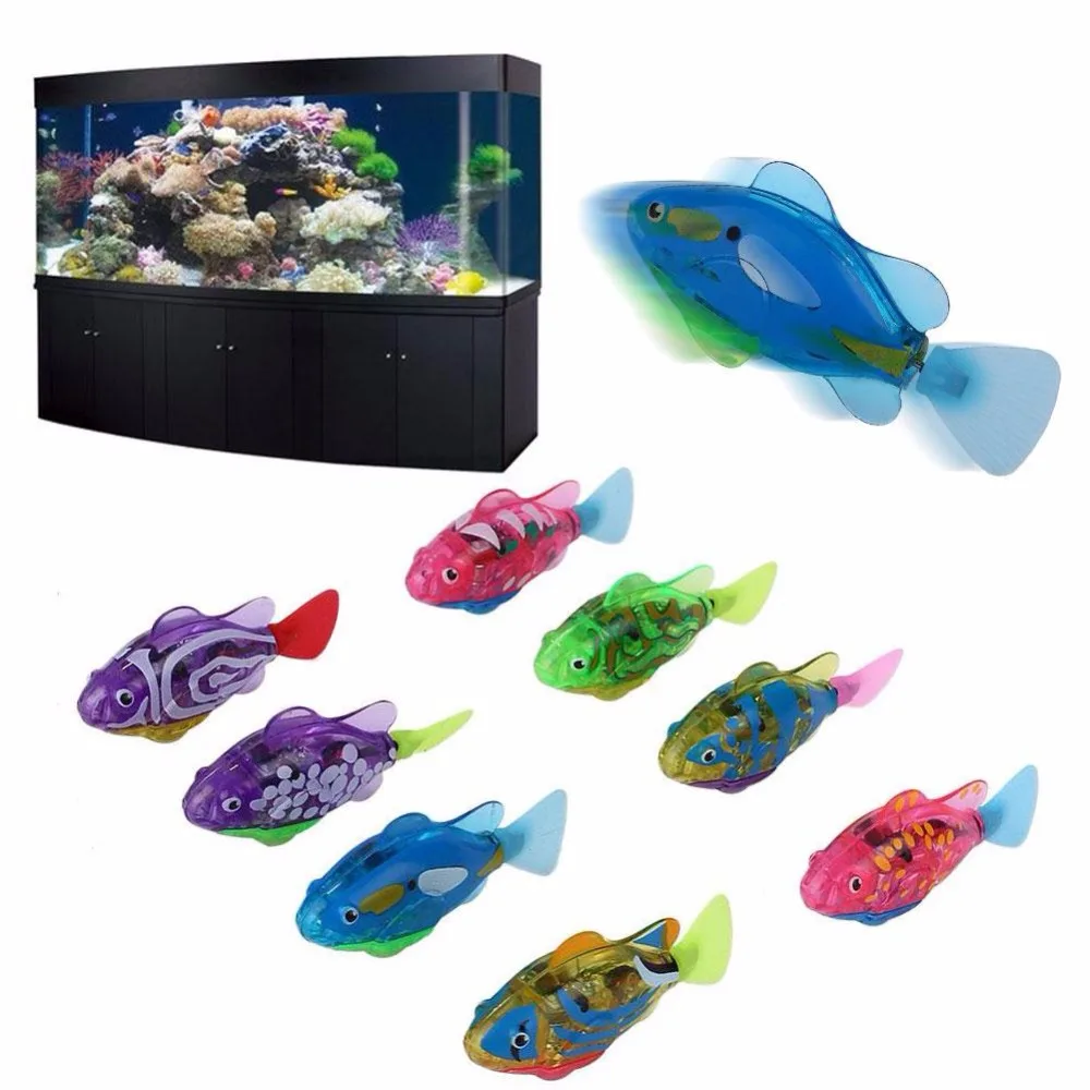 Electronic Fish Tank Aquarium Decor Activated Swimming Boys Bath Pet