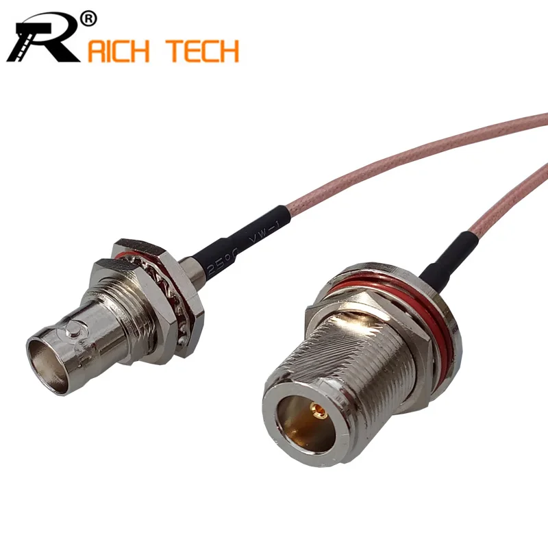 

RF N Female socket Switch BNC Female Jack adaptor RG316 coaxial cable linear Connector