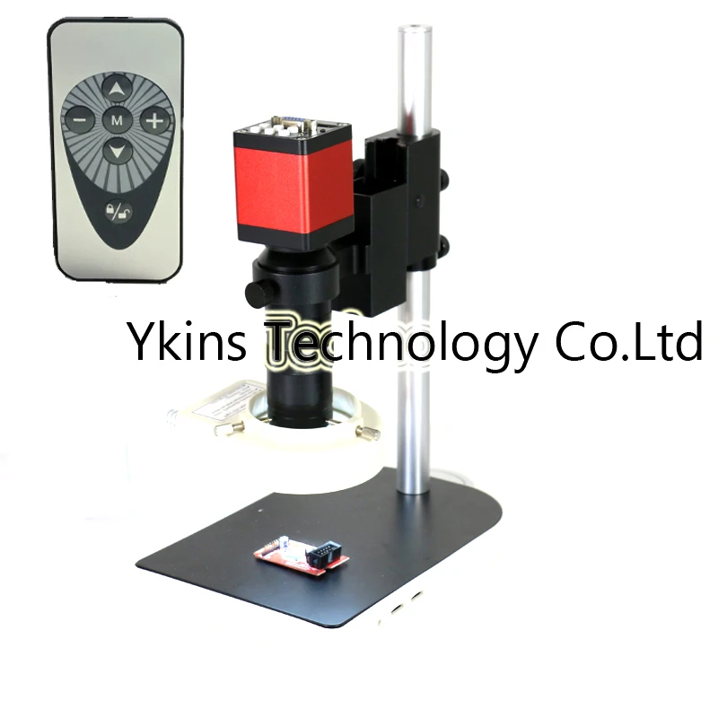 

Remote controller 13MP 2 in 1 HDMI VGA Industry Microscope Video Camera + 8X -130X Zoom C-mount Lens for smartphone pcb repair