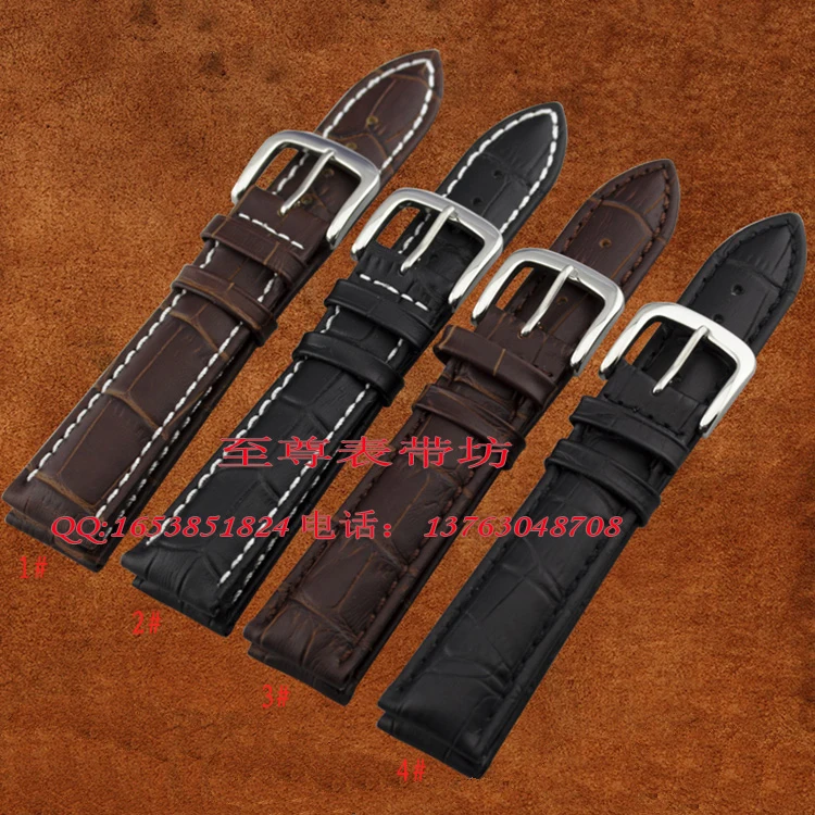 watch strap18mm 19mm 20mm 22mm 24mm 25mm 26mm WatchBand Black Brown genuine leather Watch Bracelet for