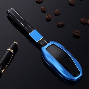 

Car Key Cover Fashion For Tesla Model S Metal Durable Key Fob Aviation Aluminum Alloy Protective Stylish Pocket Practical Modern