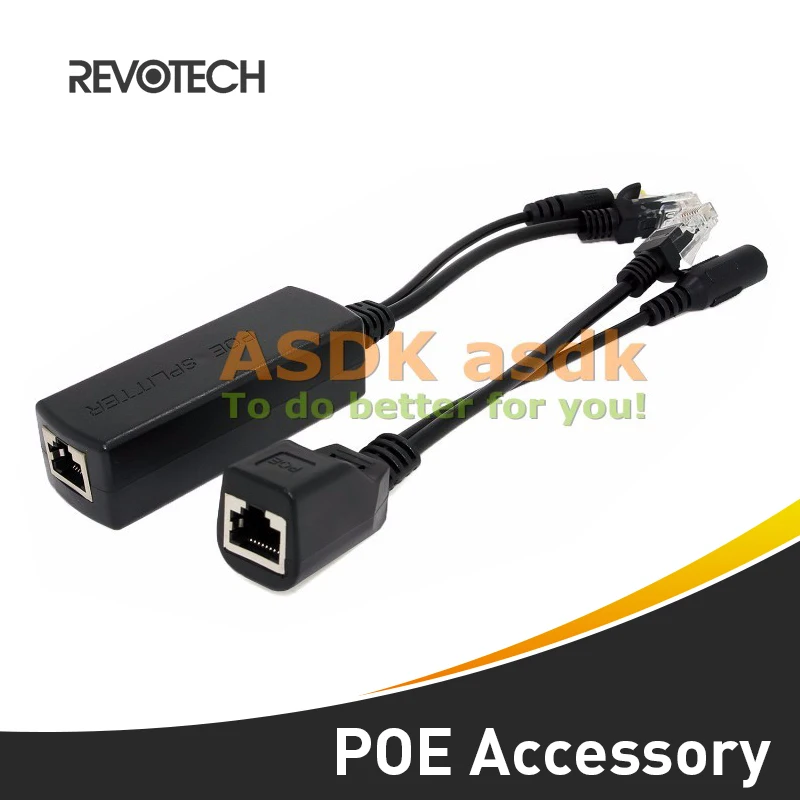 Инжектор и разветвитель POE на 10/100 м выходная мощность 12 В 2 А для IP камеры|power